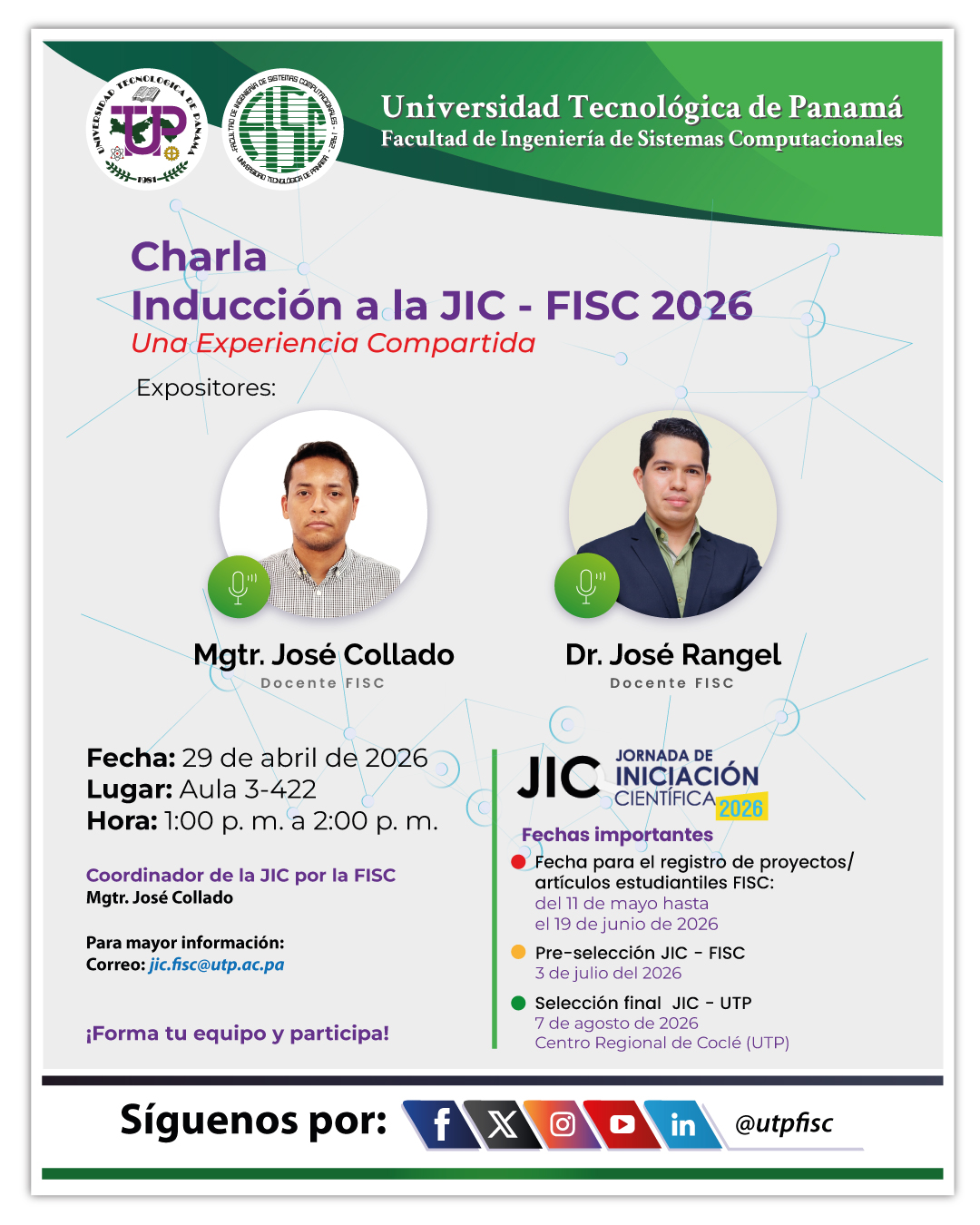 Charla de Inducción a la JIC - FISC | Facultad de Ingeniería de ...