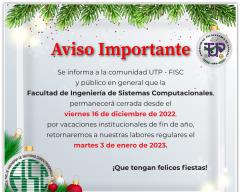 Cierre temporal por vacaciones institucionales 2022