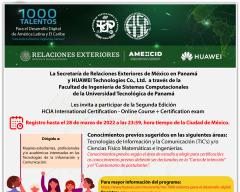 HUAWEI-SRE 1,000 Talentos para el Desarrollo Digital de América Latina y El Caribe” “Cerrando la Brecha Digital de Género”