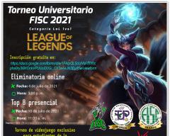 Torneo Universitario FISC 2021 "Categoría LoL 1vs1 League of Legends"