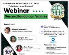 Webinar Desarrollando con Valores Webinar Desarrollando con Valores